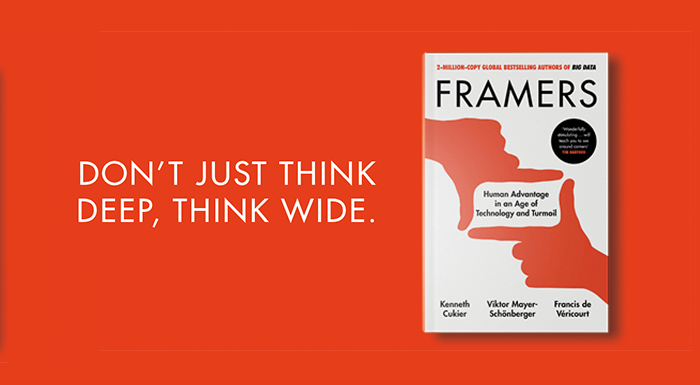 Framers book cover with slogan 