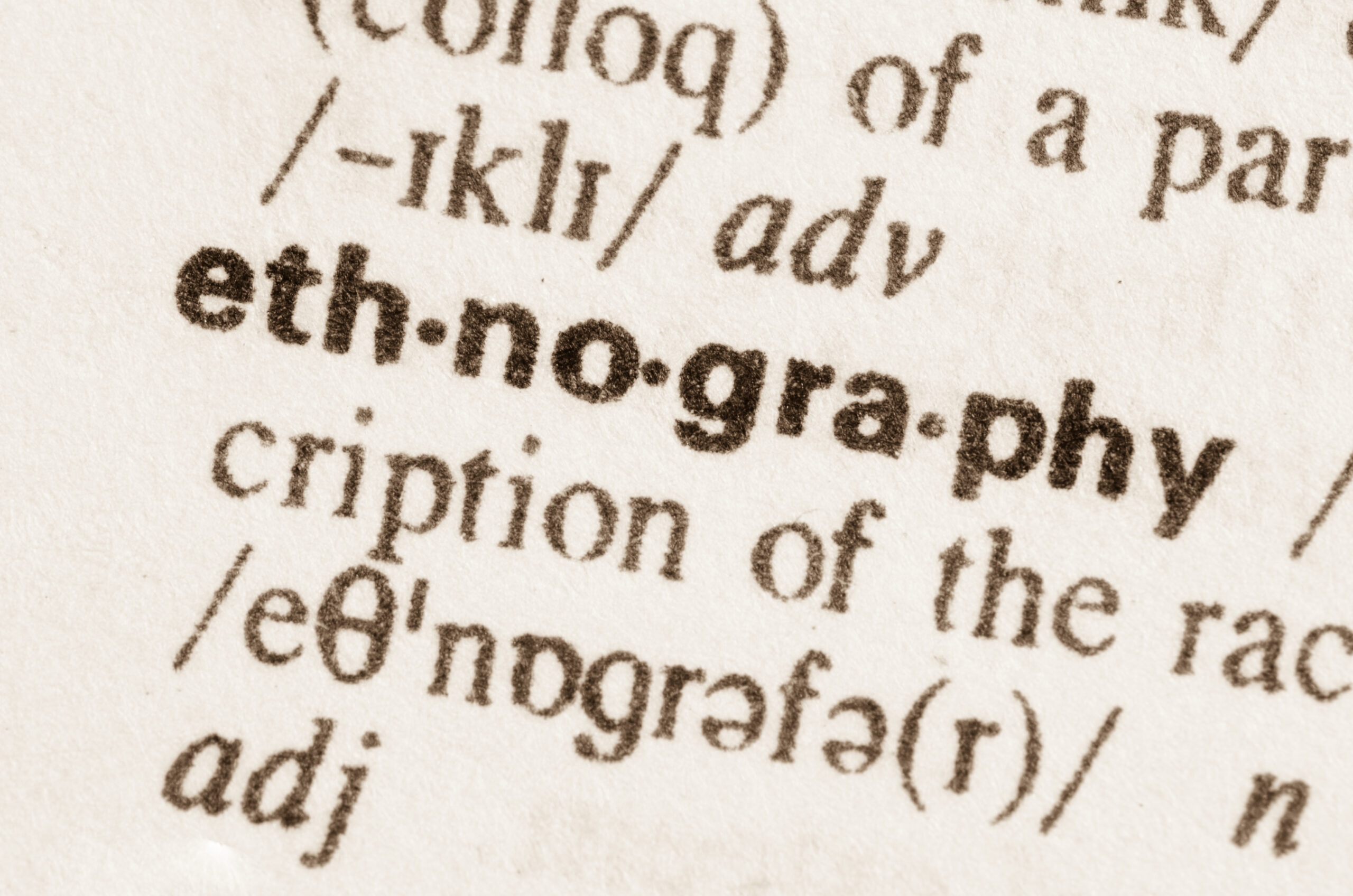 Dictionary snippet for the word 